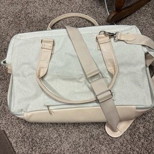 BEIS weekender bag in cream